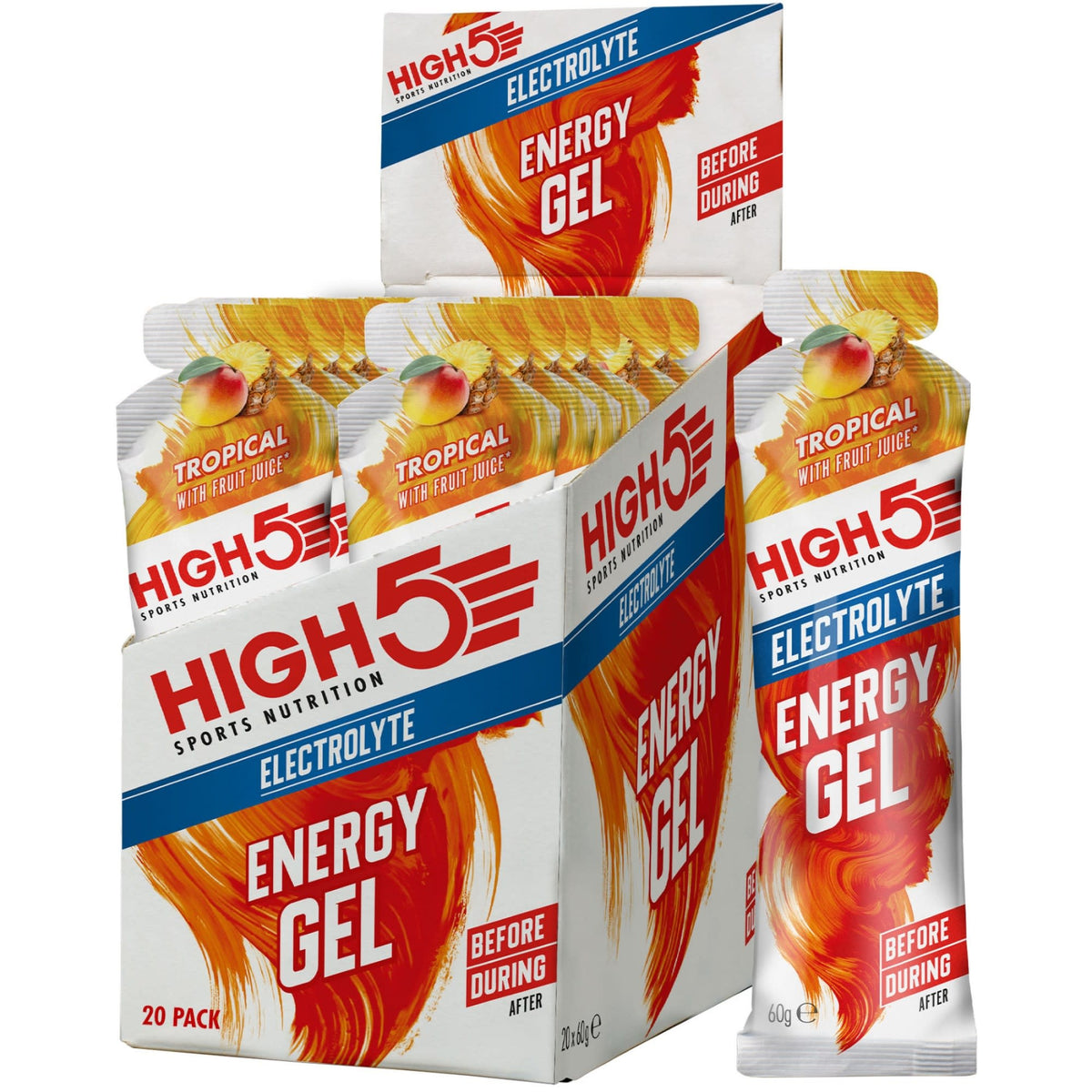 HIGH5 Energy Gel Electrolyte 20x60g Tropical Display Box