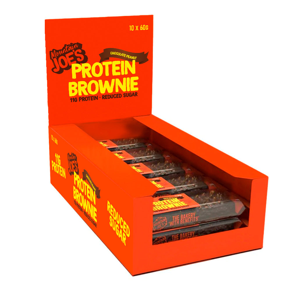 Mountain Joe's Chocolate Peanut Protein Brownie 10x60g