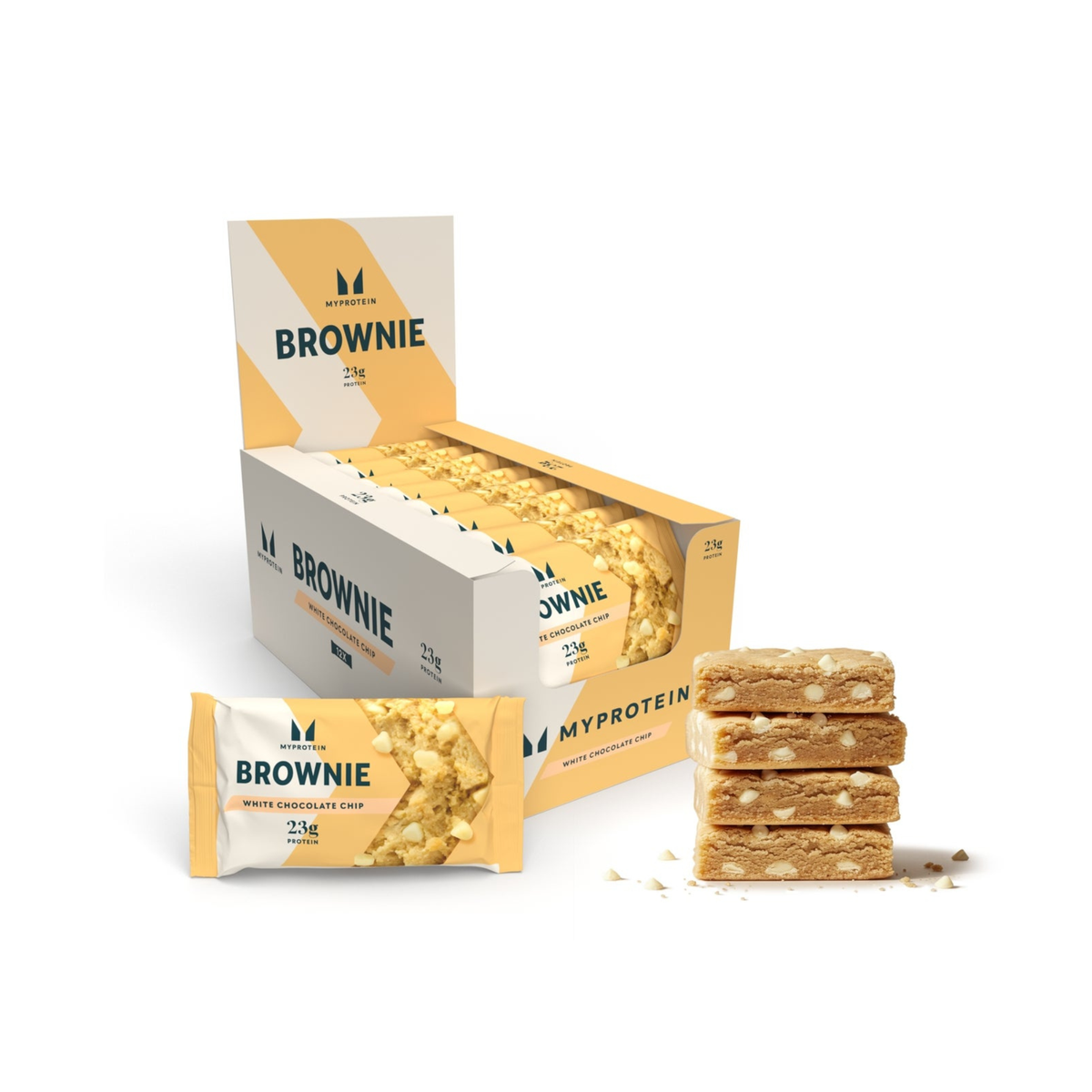 MyProtein Protein Brownie 12x75g - White Chocolate Chip