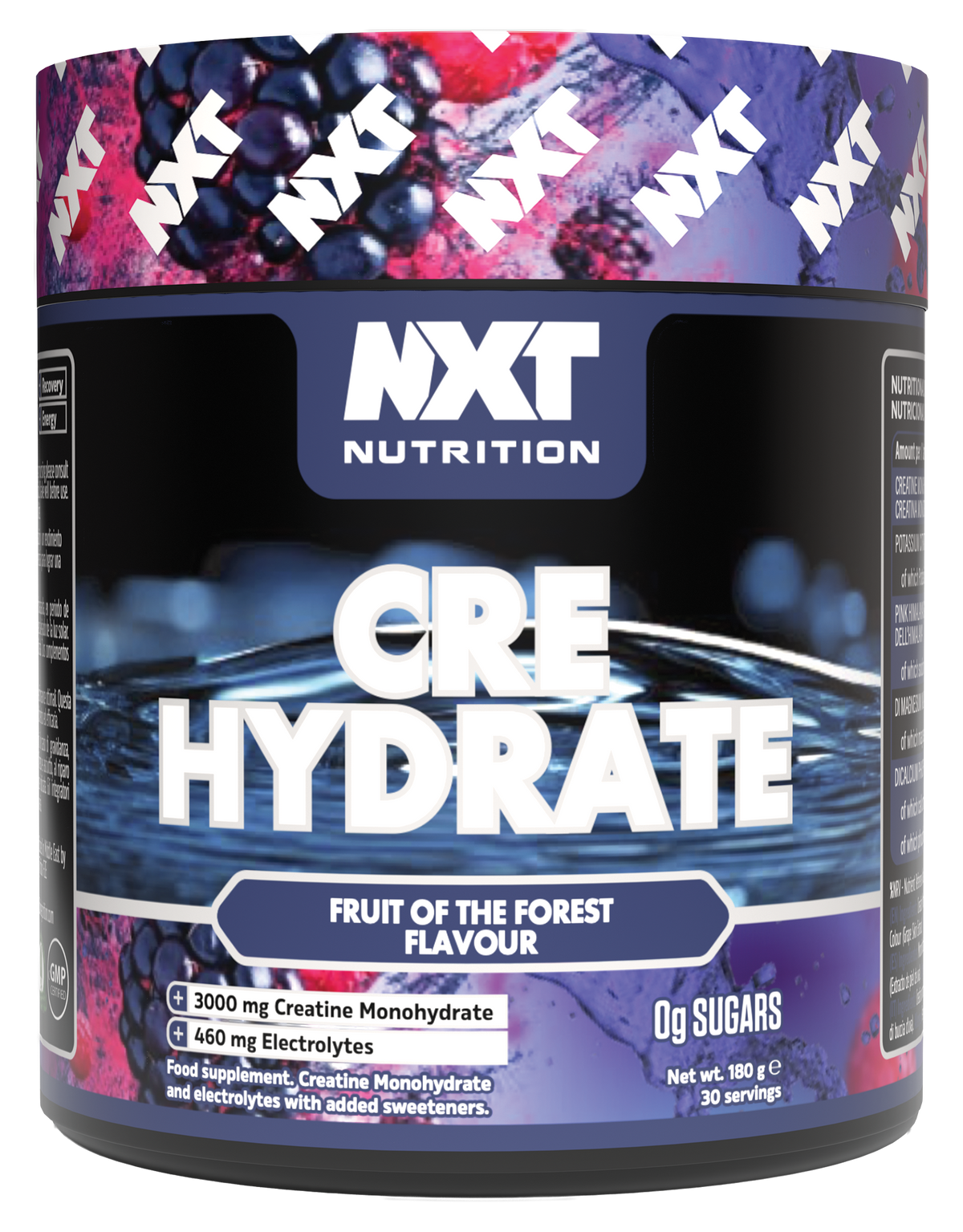 NXT Nutrition CRE Hydrate 180g Fruits of the Forest