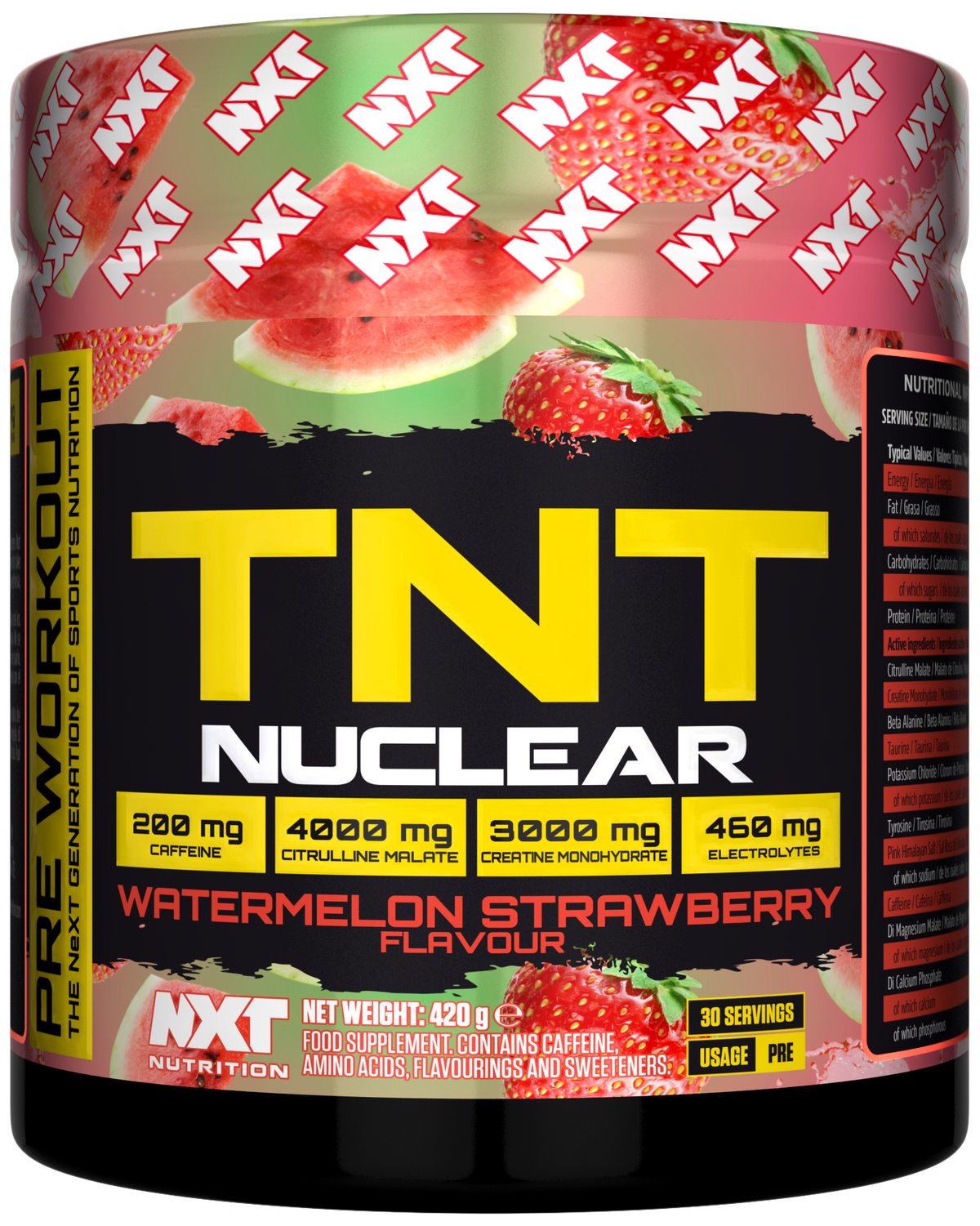 NXT Nutrition TNT Nuclear 420g Watermelon & Strawberry