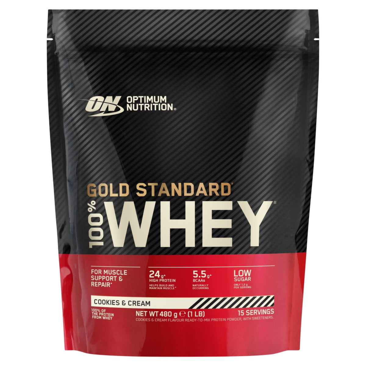 Optimum Nutrition Gold Standard 100% Whey 480g Cookies and Cream