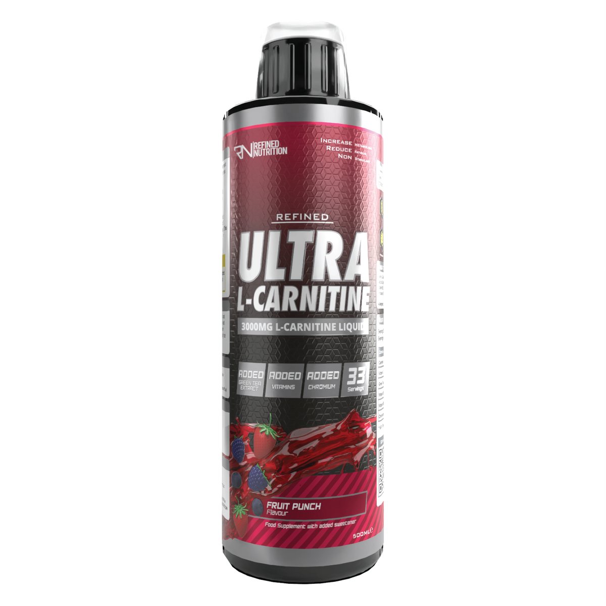 Refined Nutrition Ultra L-Carnitine 500ml Fruit Punch