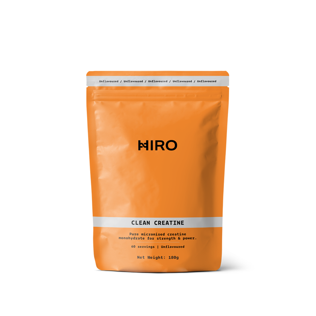 Orange package of Niro Clean Creatine on a white background