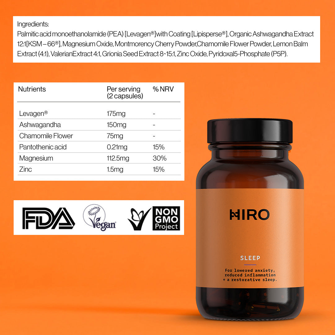 Hiro Sleep | Levagen®, Magnesium & Ashwagandha