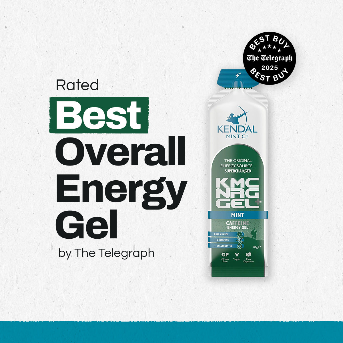 KMC NRG GEL+ Mint Caffeine Energy Gel 70g