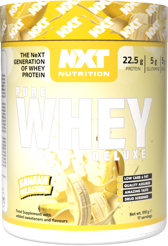 NXT Nutrition Pure Whey Deluxe 510g Banana Milkshake