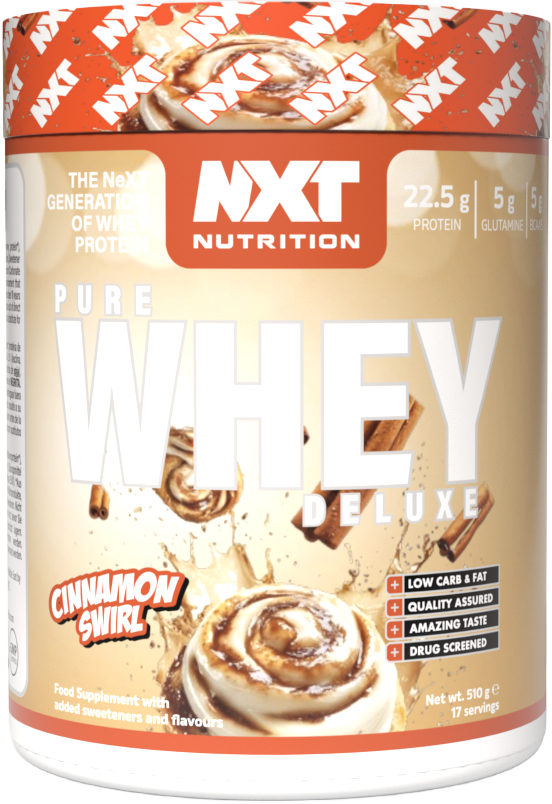 NXT Nutrition Pure Whey Deluxe 510g Cinnamon Swirl