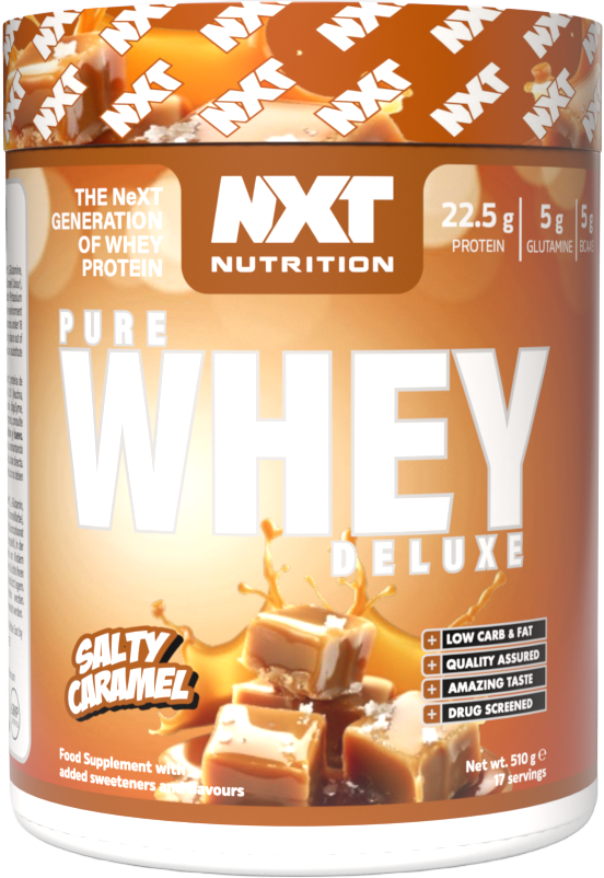 NXT Nutrition Pure Whey Deluxe 510g Salty Caramel