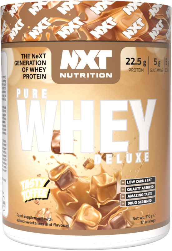 NXT Nutrition Pure Whey Deluxe 510g Tasty Toffee