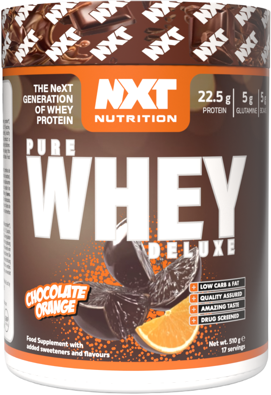 NXT Nutrition Pure Whey Deluxe 510g Chocolate Orange