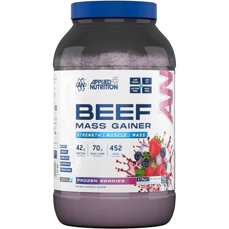 Applied Nutrition Beef Mass Gainer 3.13kg Frozen Berries