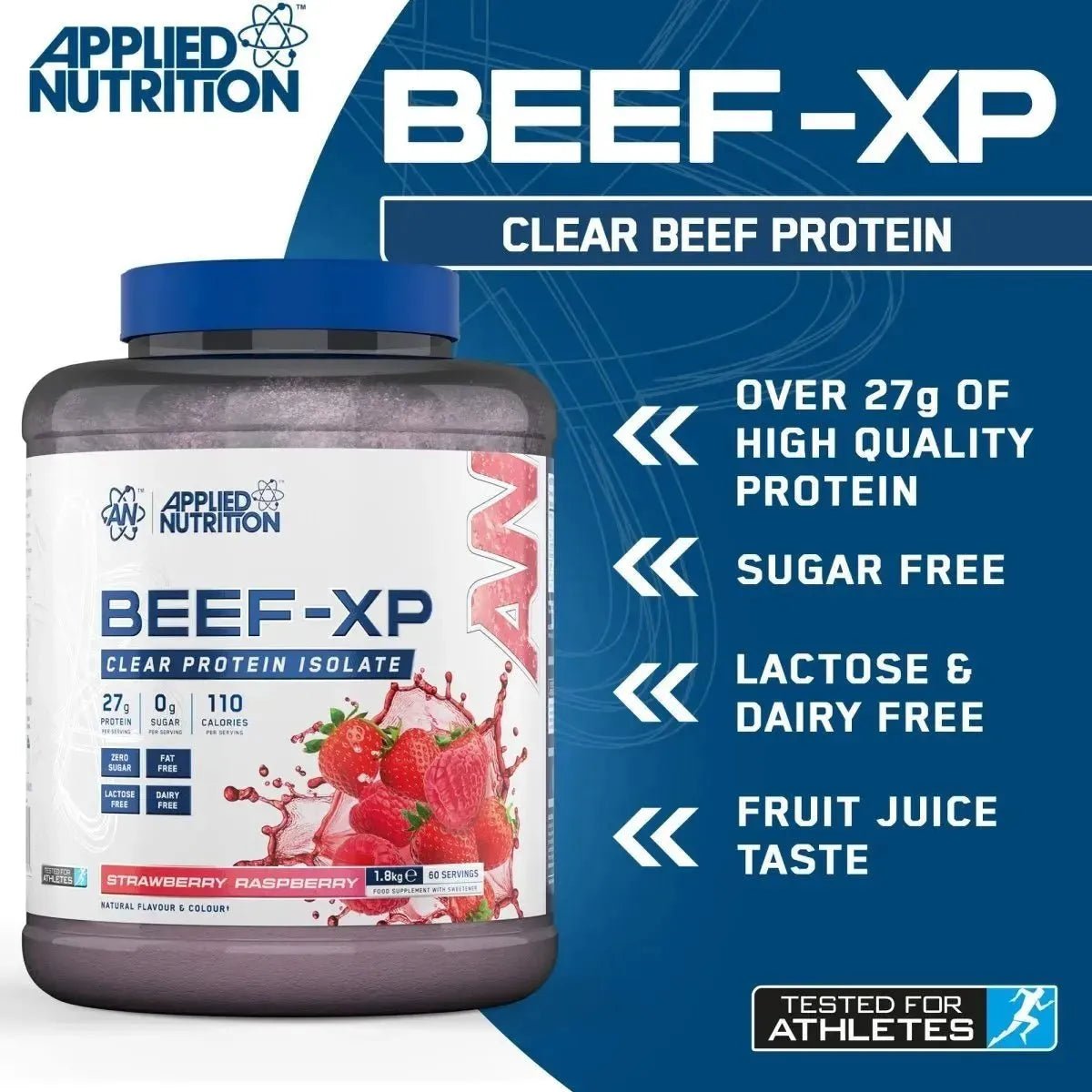 Applied Nutrition BEEF-XP 1.8kg Strawberry & Raspberry