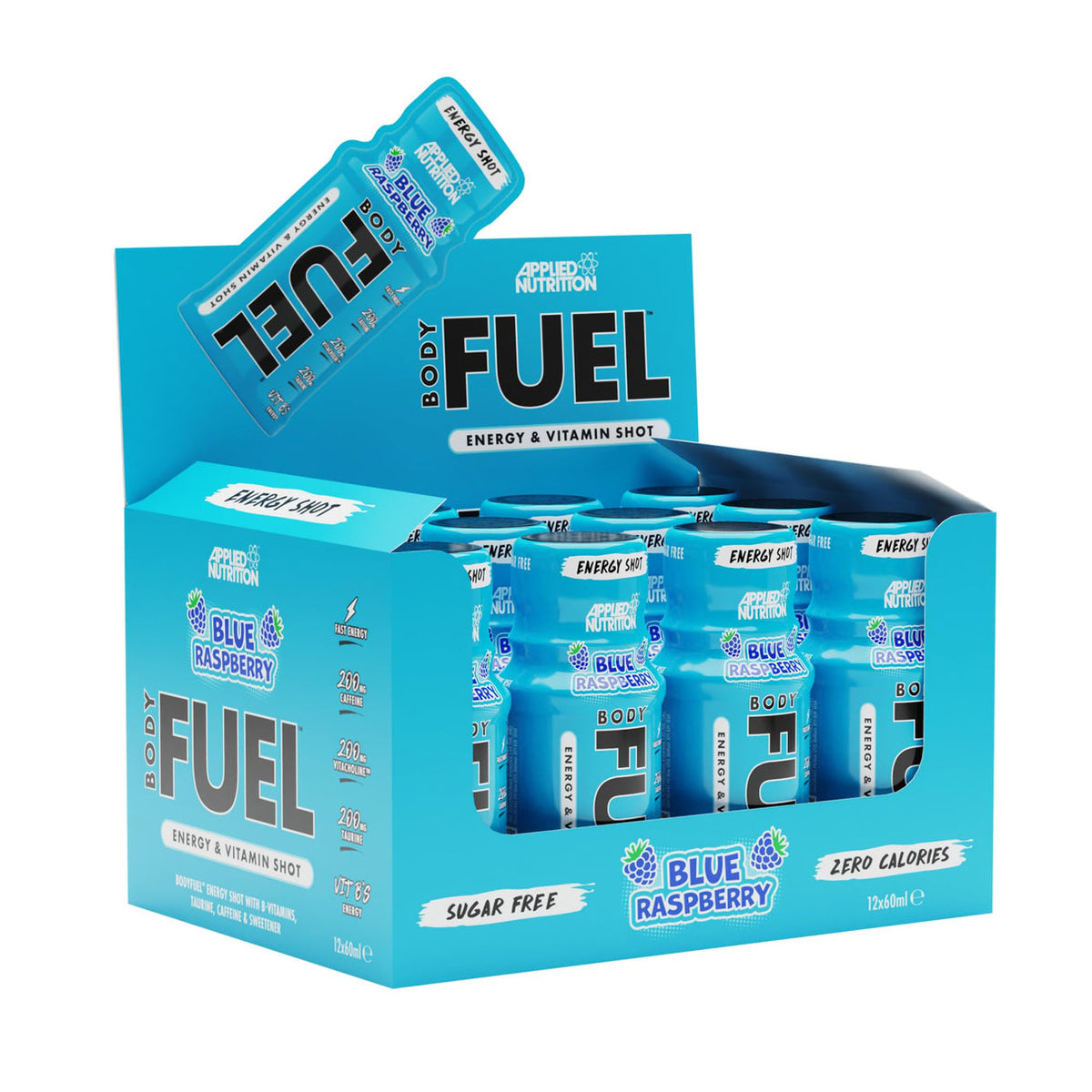 Applied Nutrition Body Fuel Energy Shots 12 x 60ml Blue Raspberry