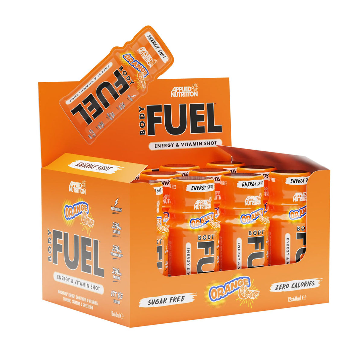 Applied Nutrition Body Fuel Energy Shots 12 x 60ml Orange