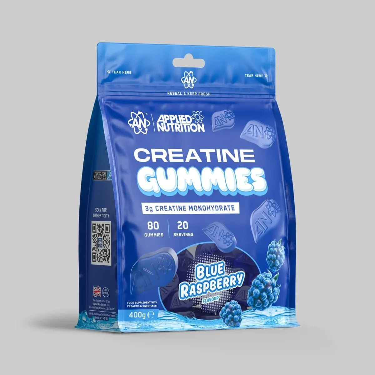 Applied Nutrition Creatine Gummies 80 Gummies Blue Raspberry