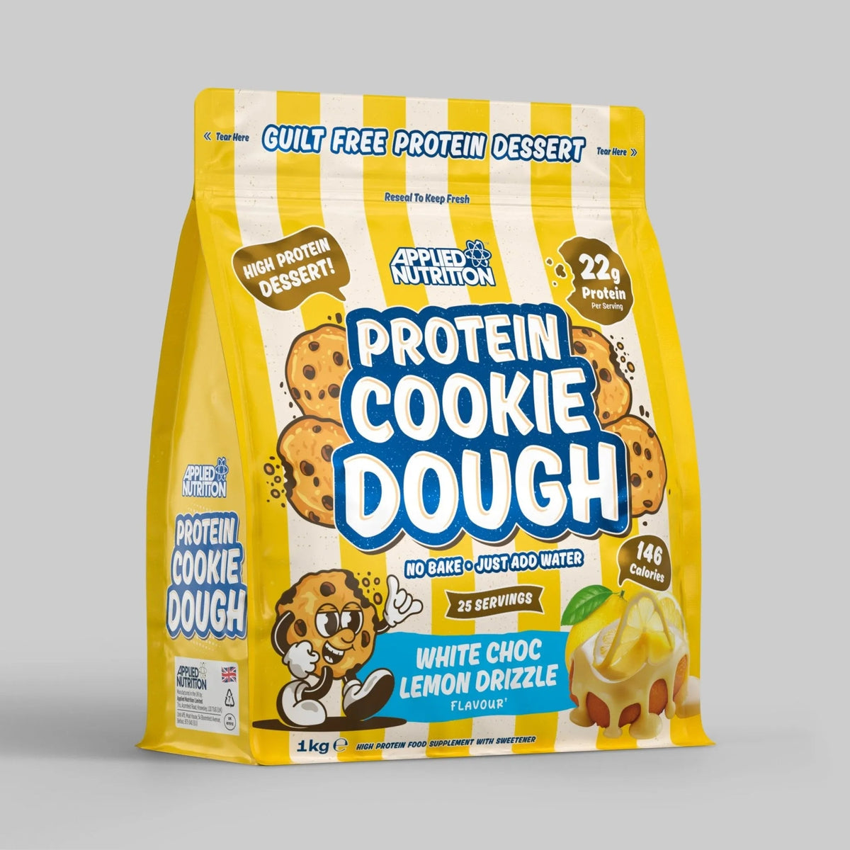 Applied Nutrition Protein Cookie Dough 1kg White Choc Lemon Drizzle