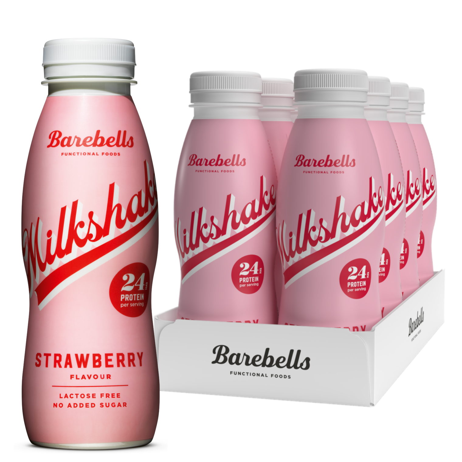 Barebells Milkshake 8 x 330ml Strawberry