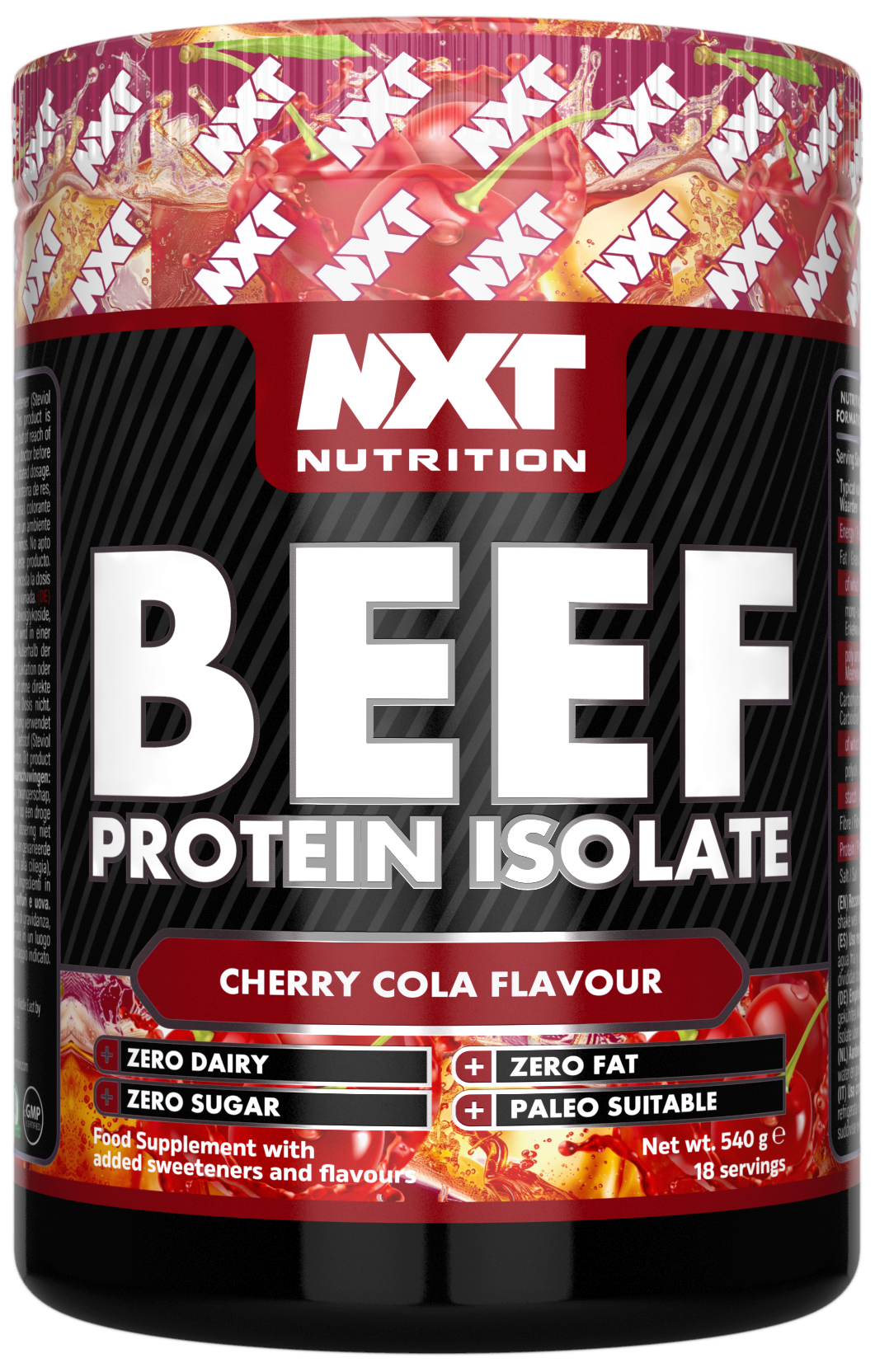 NXT Nutrition Beef Protein Isolate 540g Cherry Cola