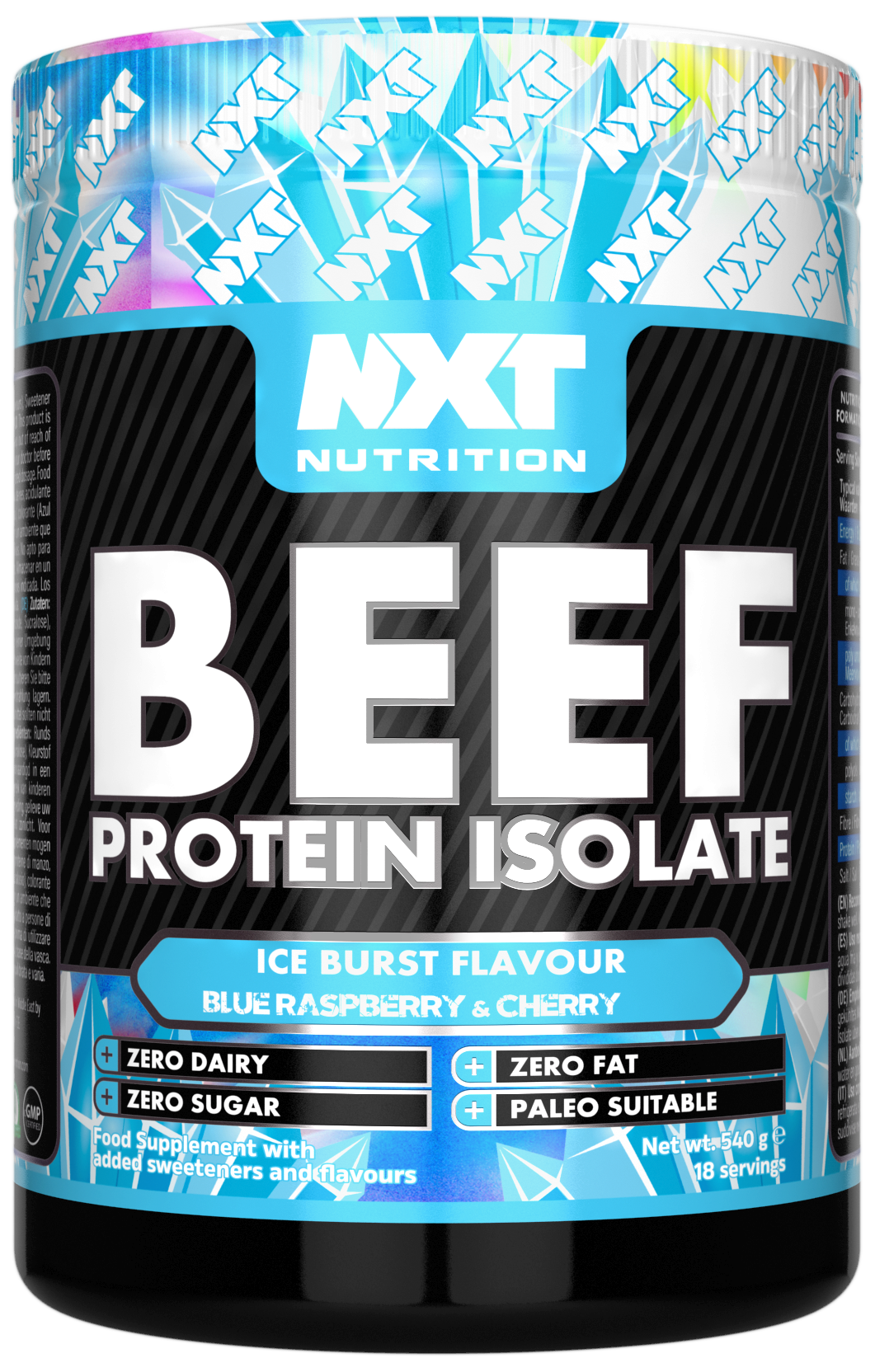 NXT Nutrition Beef Protein Isolate 540g Ice Blast