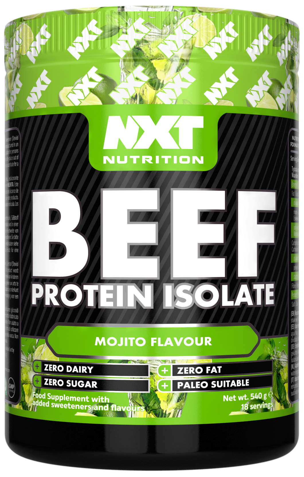 NXT Nutrition Beef Protein Isolate 540g Mojito