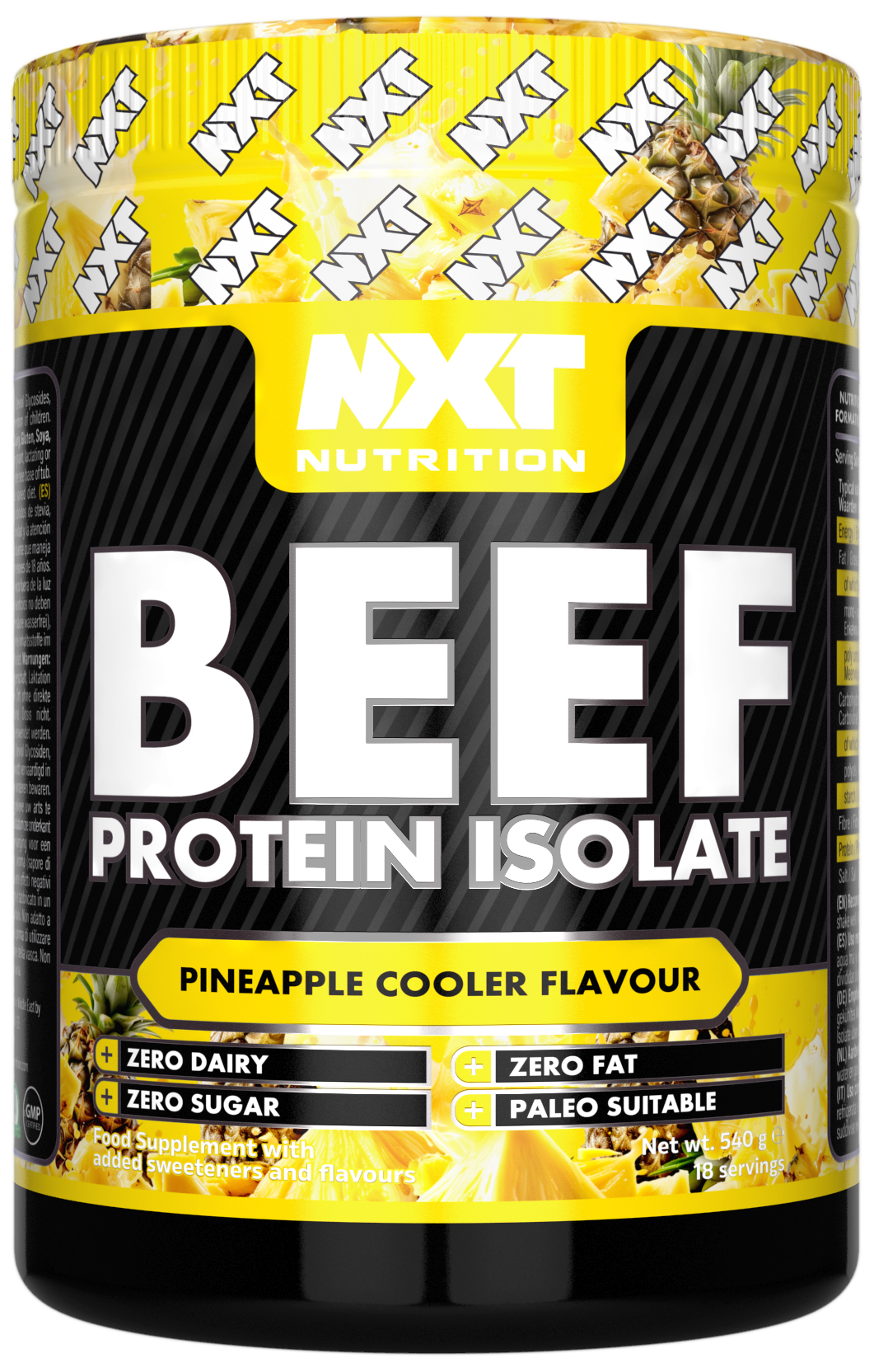 NXT Nutrition Beef Protein Isolate 540g Pineapple