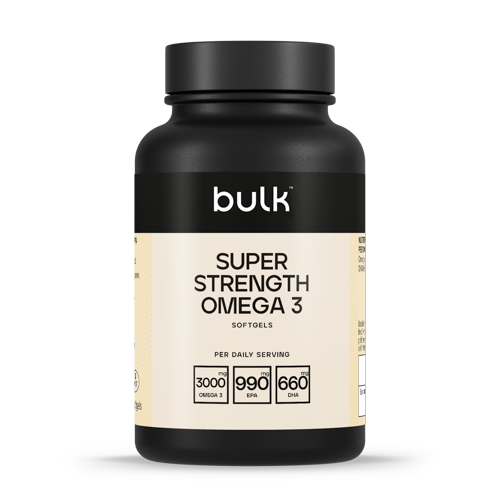Bulk Super Strength Omega 3 1000mg 90 softgels