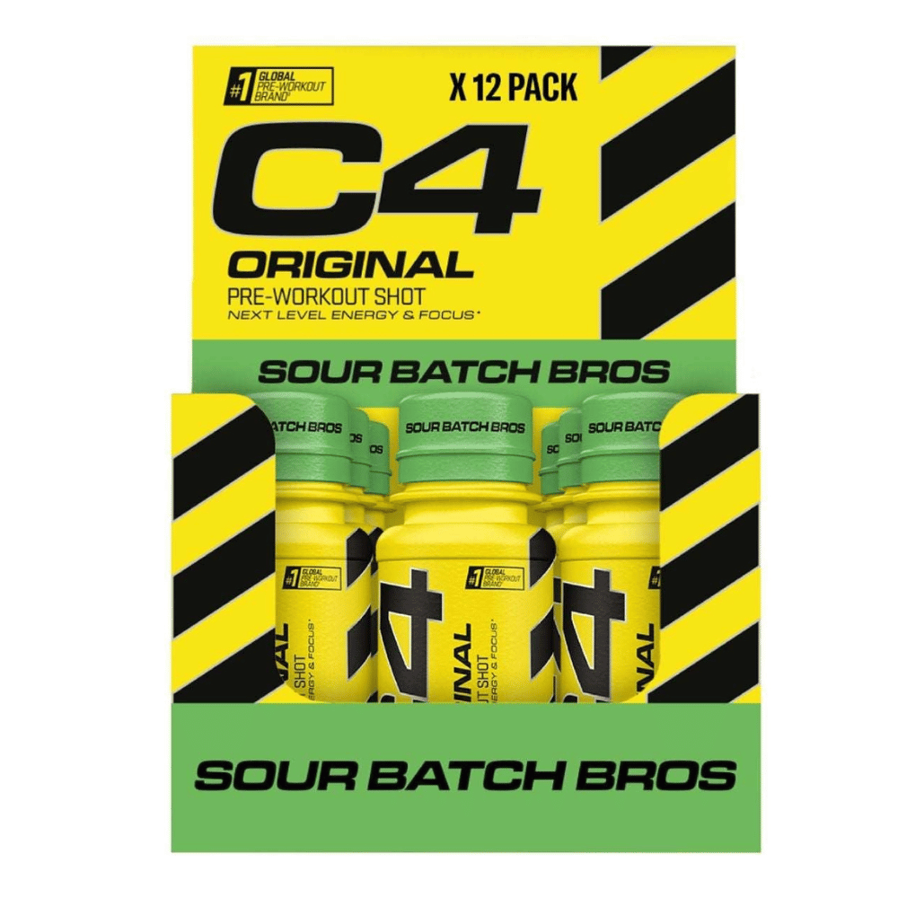 Cellucor C4 Original Pre-Workout Shots 12 x 60ml Sour Batch Bros