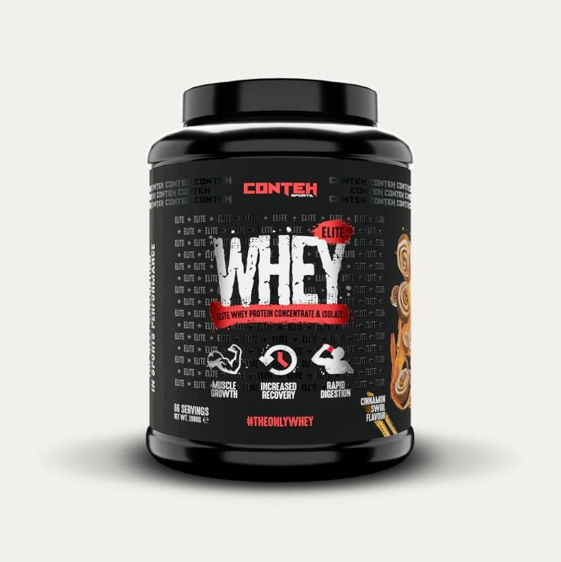Conteh Sports Whey Elite 1980g - Cinnamon Swirl