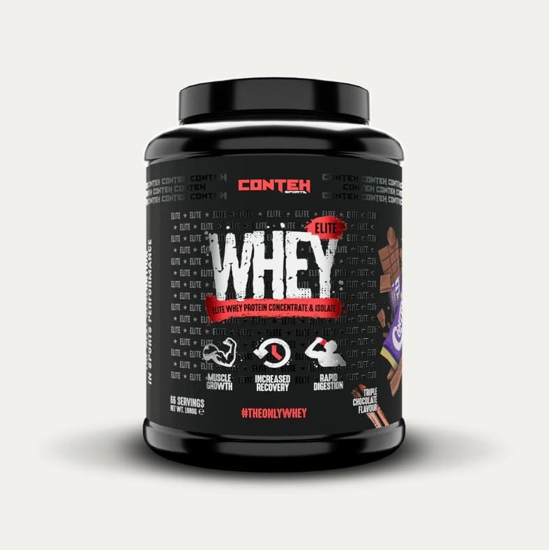 Conteh Sports Whey Elite 1980g - Triple Chocolate