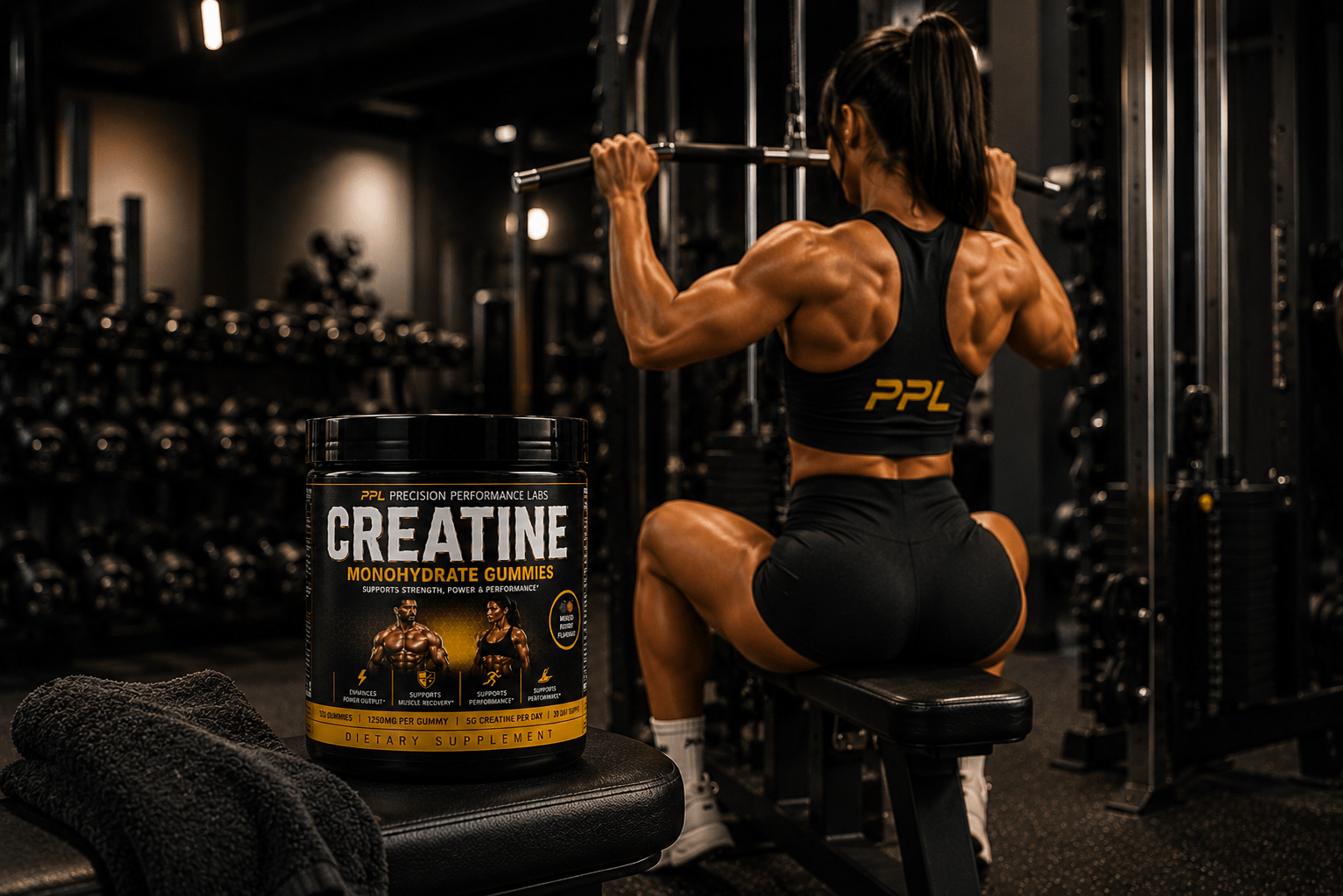 Creatine Monohydrate Max Strength 5G gummies  | creatine gummies | 30-Day Supply - Precision performance labs