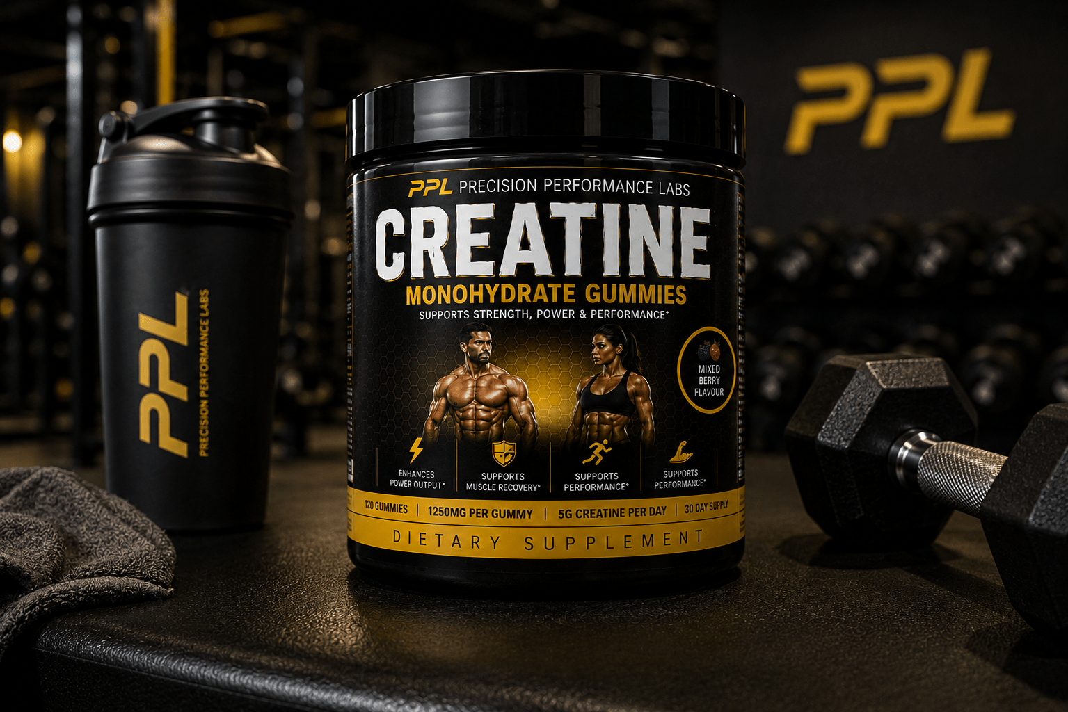 Creatine Monohydrate Max Strength 5G gummies  | creatine gummies | 30-Day Supply - Precision performance labs