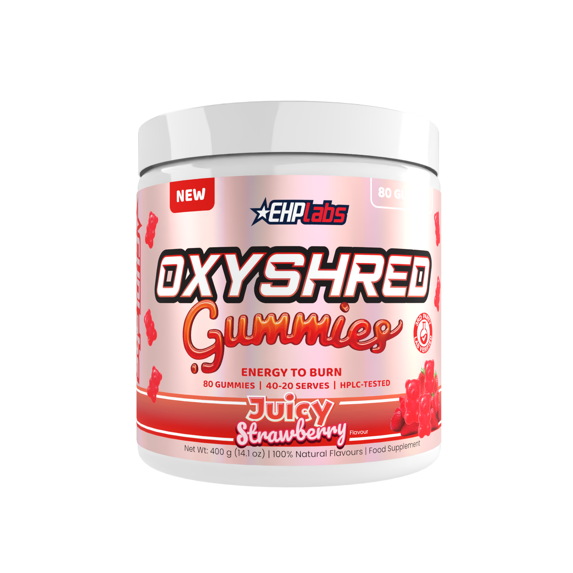 EHP Labs OxyShred Gummies 400g Juicy Strawberry