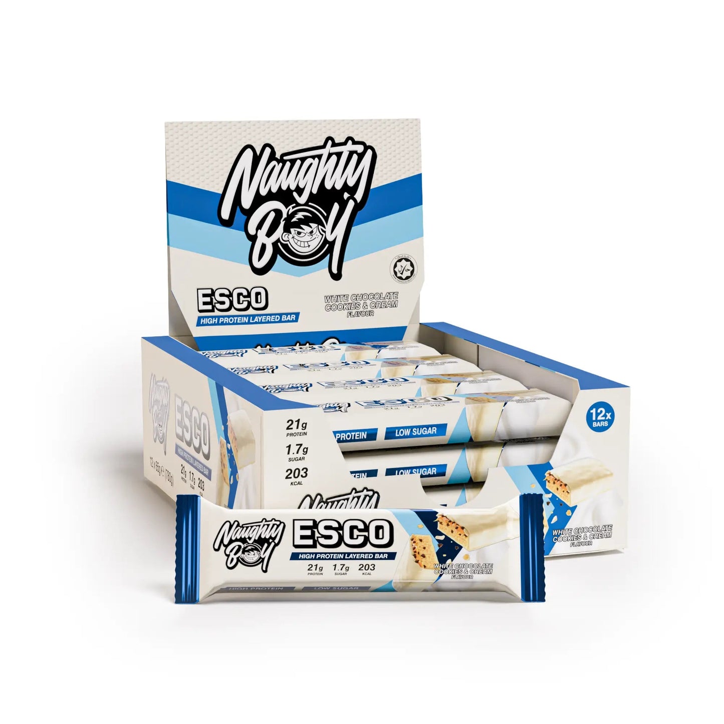 ESCO Protein Bars - White Chocolate Cookies & Cream - Precision Performance Labs