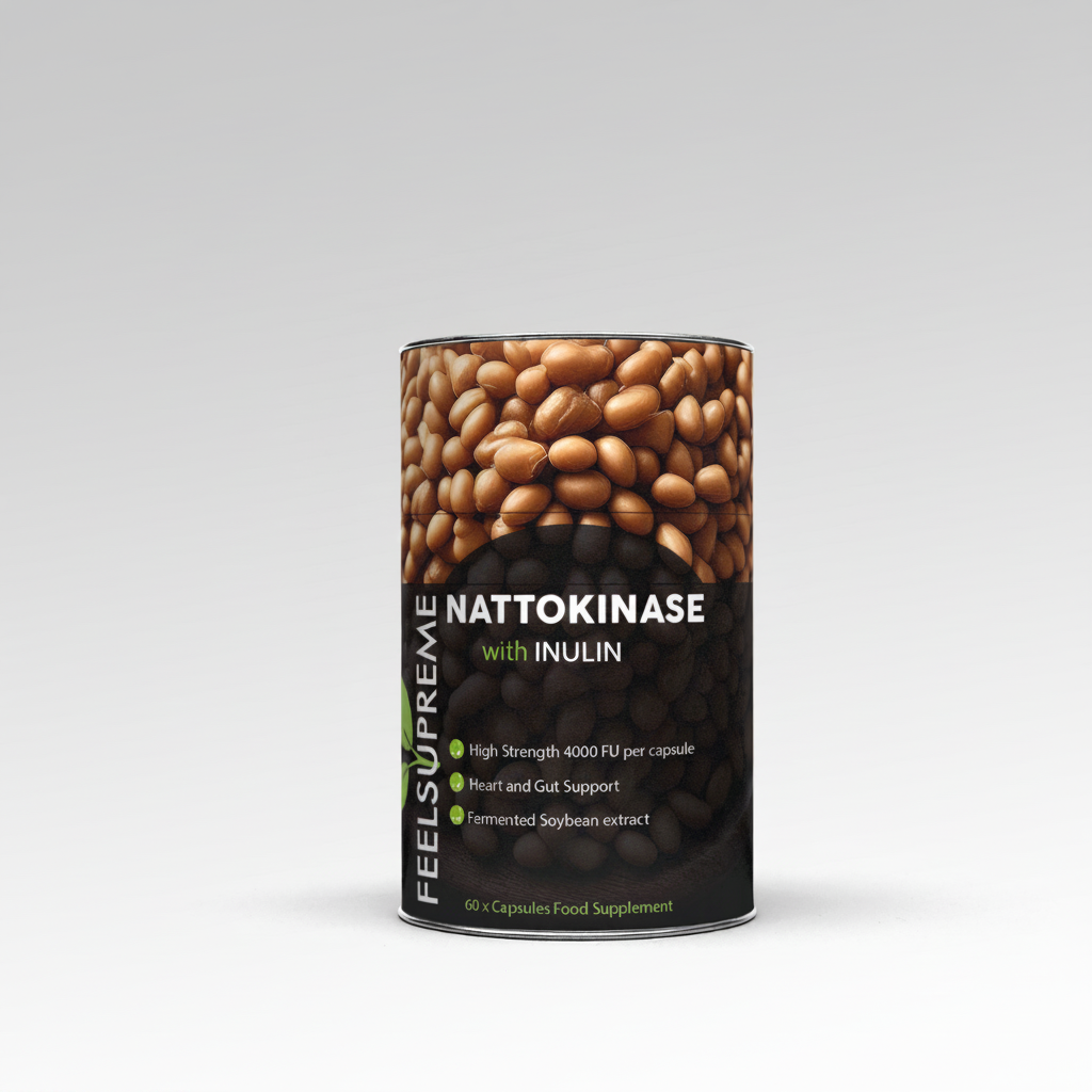 Feel Supreme Organic Nattokinase with Inulin 60 Capsules