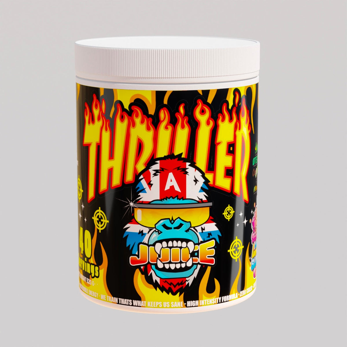 Gorillalpha Thriller Juice 520g Raspberry & Lemonade Slushy