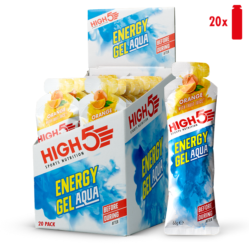 HIGH5 Energy Gel Aqua 20x66g Orange Display Box