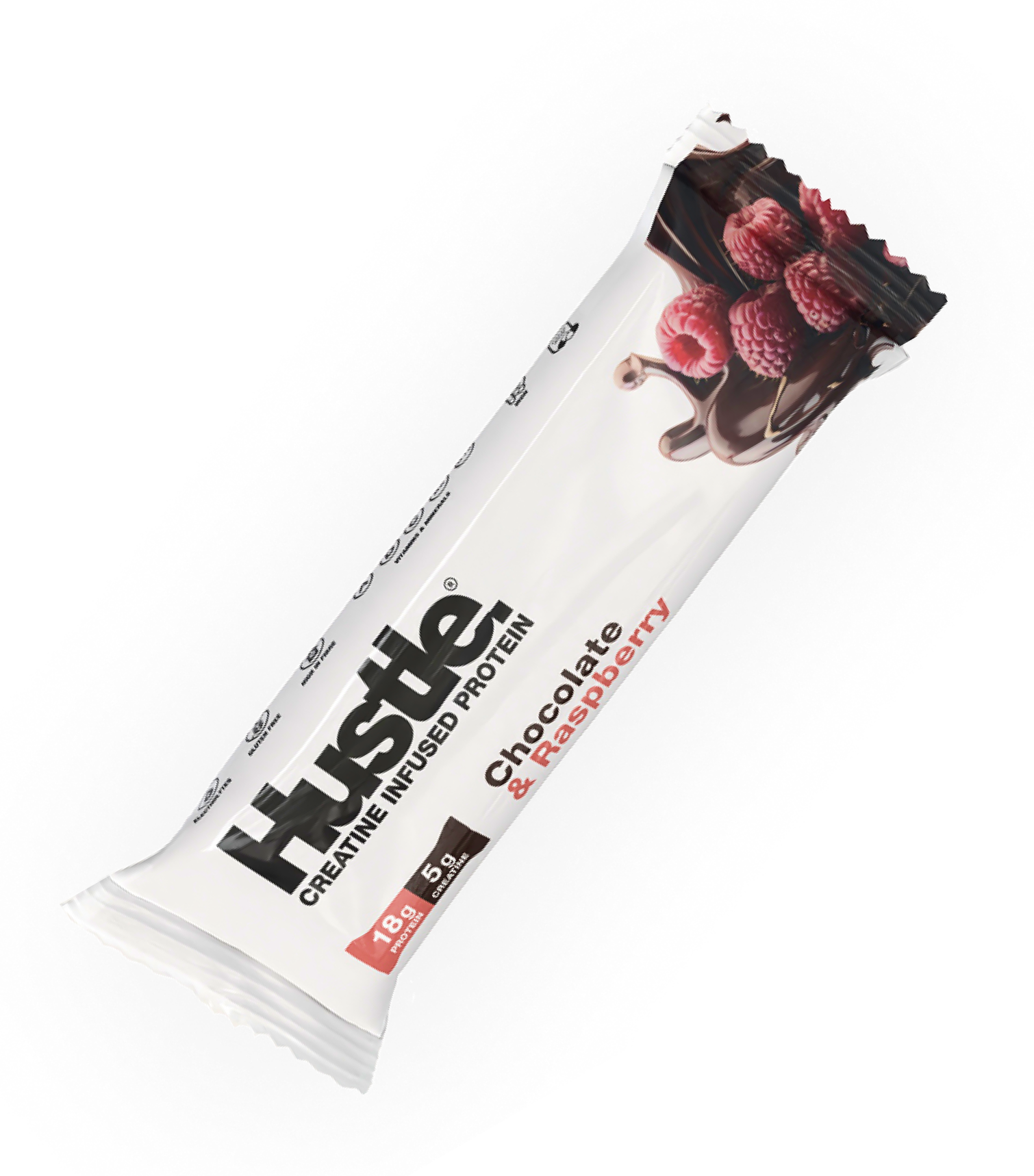 Hustle Creatine Protein Bar Chocolate Raspberry 75g