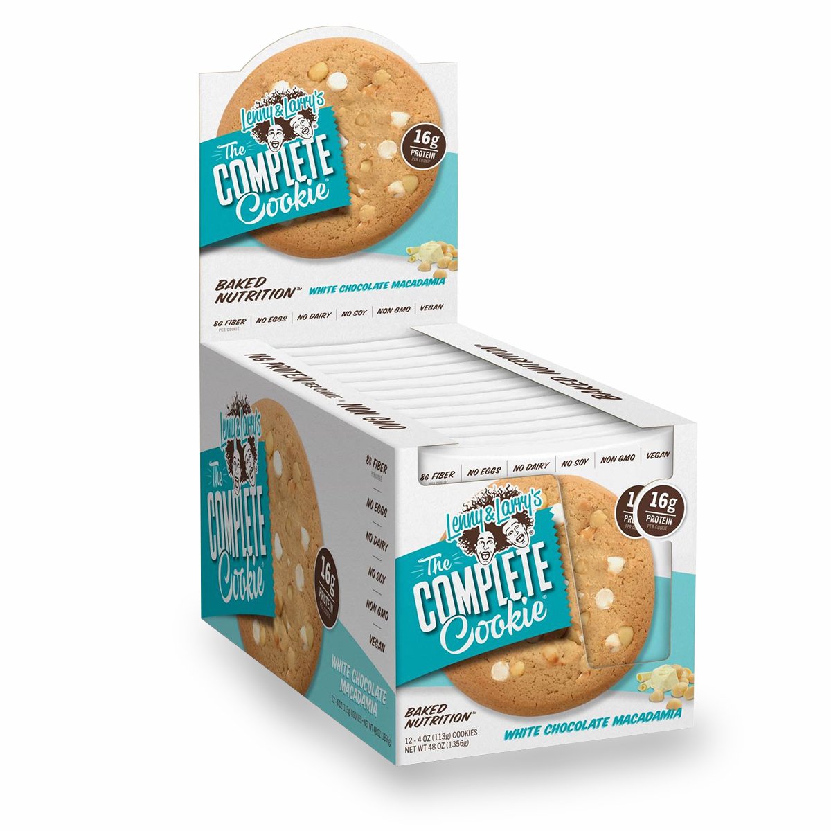 Lenny & Larry's The Complete Cookie White Chocolaty Macadamia 12x113g