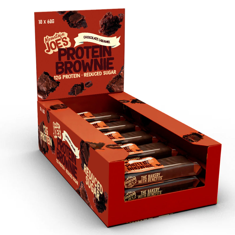 Mountain Joe's Chocolate Caramel Protein Brownie 10x60g
