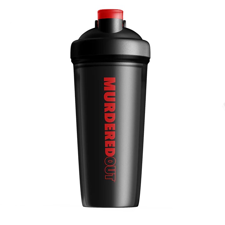 Murdered Out Smartshake Shaker 600ml Black Red
