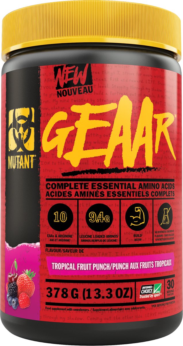 Mutant GEAAR 378g Tropical Fruit Punch