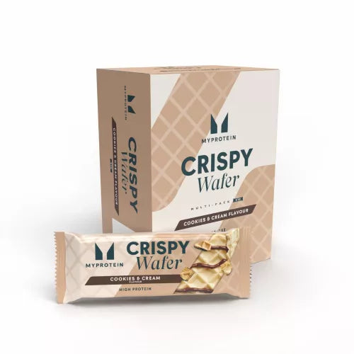 MyProtein Crispy Protein Wafer Cookies and Cream 10 x 40g