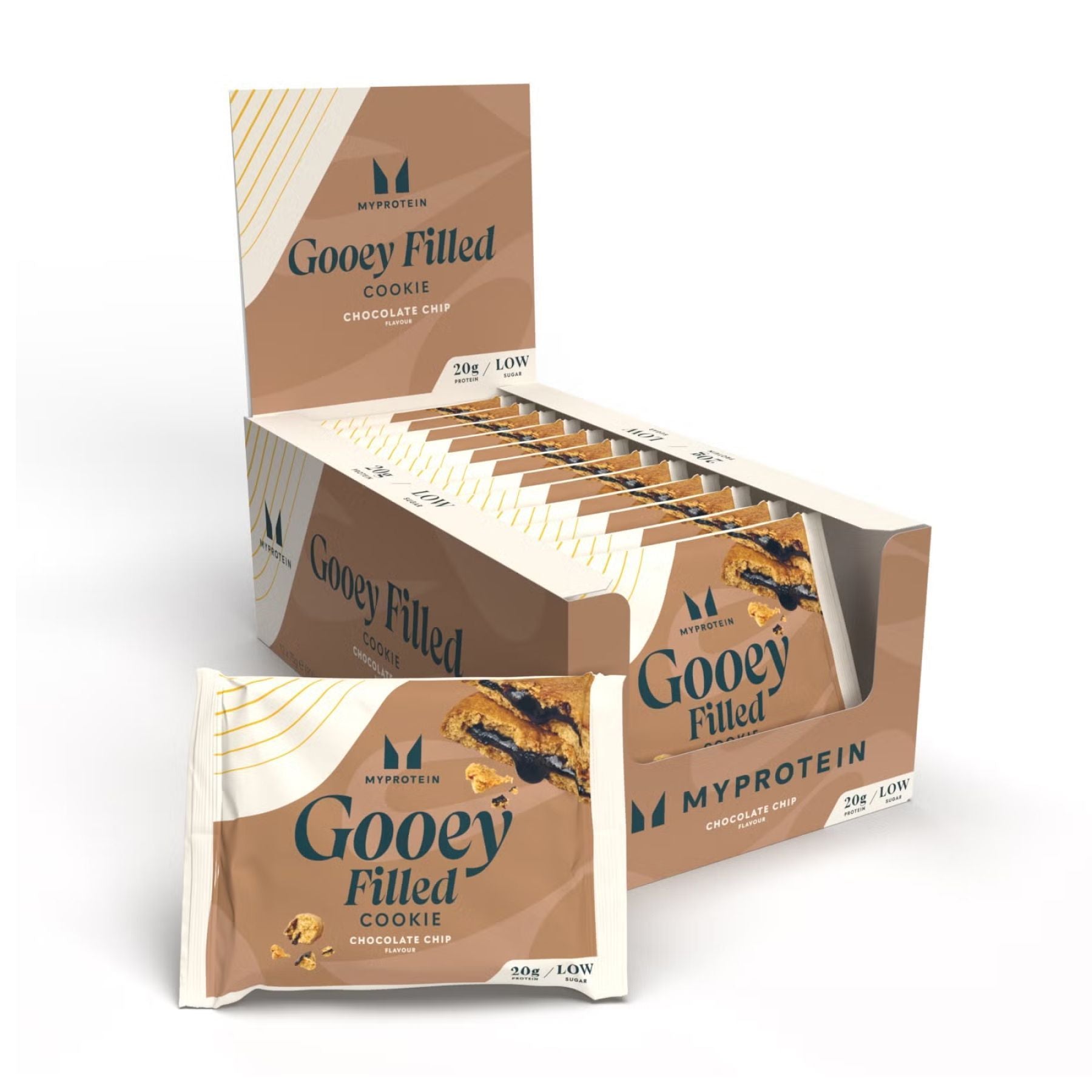 MyProtein Gooey Filled Cookie 12x75g Chocolate Chip Display Box