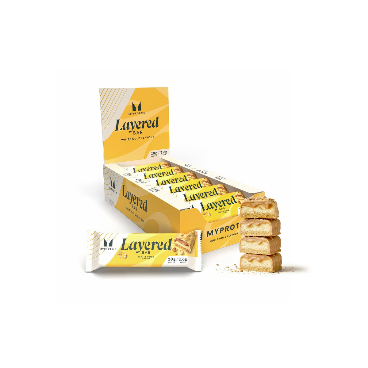 MyProtein Layered Bar 12 x 60g - White Gold