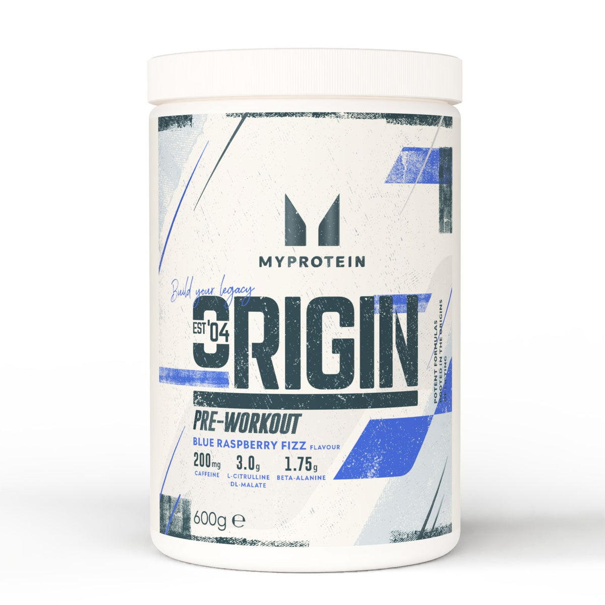 MyProtein Origin Pre-Workout 600g - Blue Raspberry Fizz