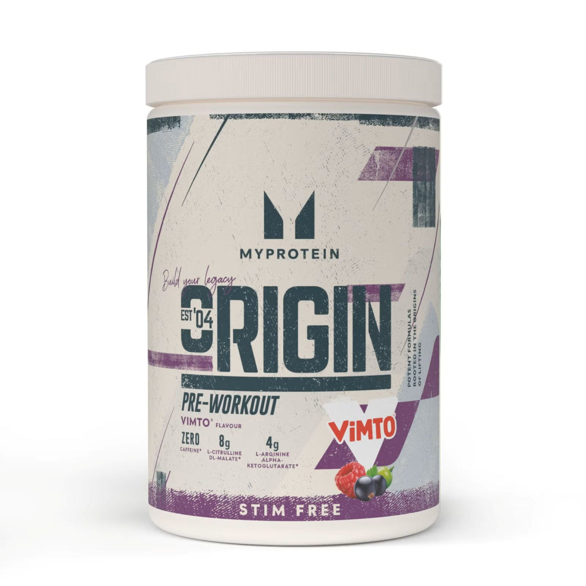 MyProtein Origin Pre-Workout Stim-Free 630g - Vimto