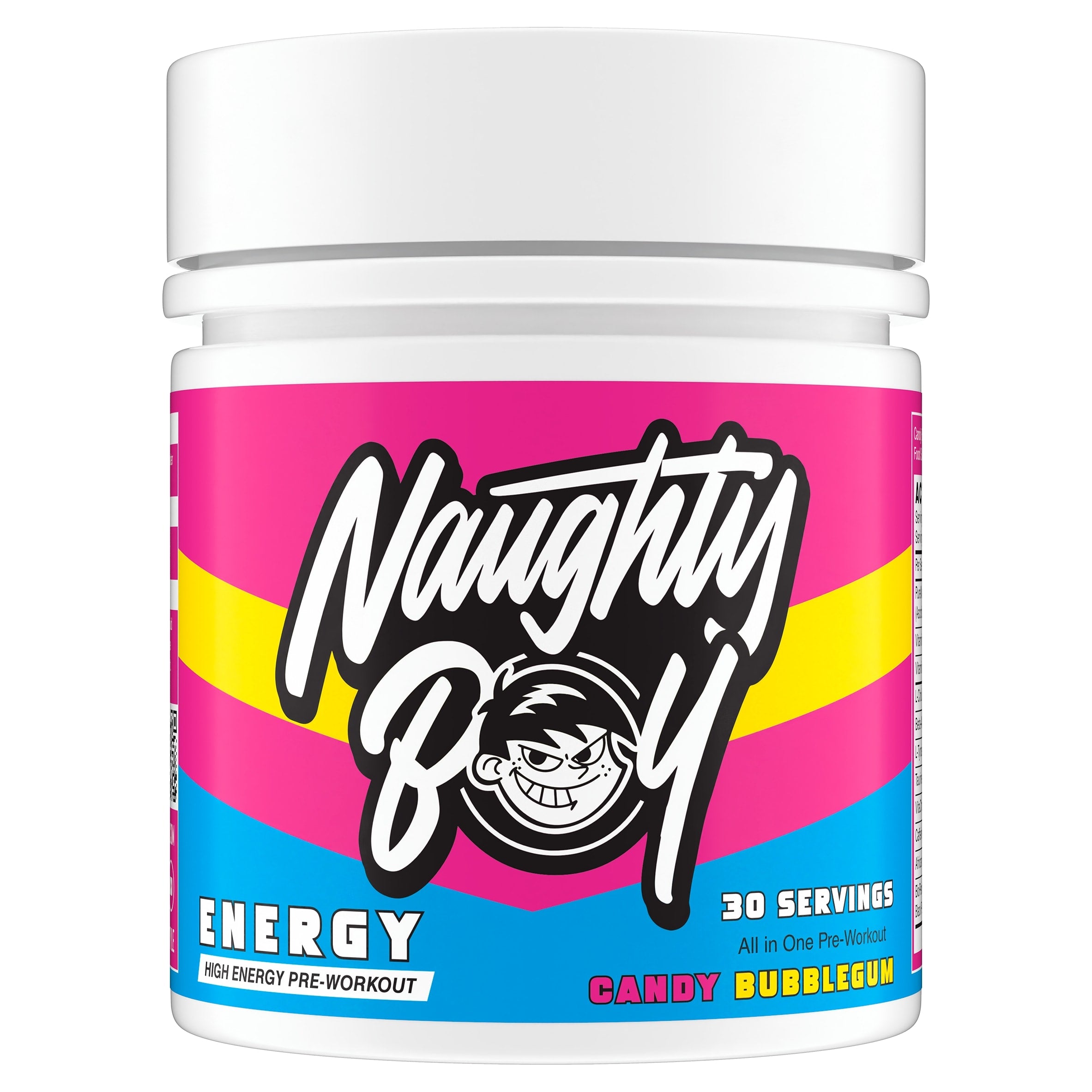 Naughty Boy Energy 390g Candy Bubblegum