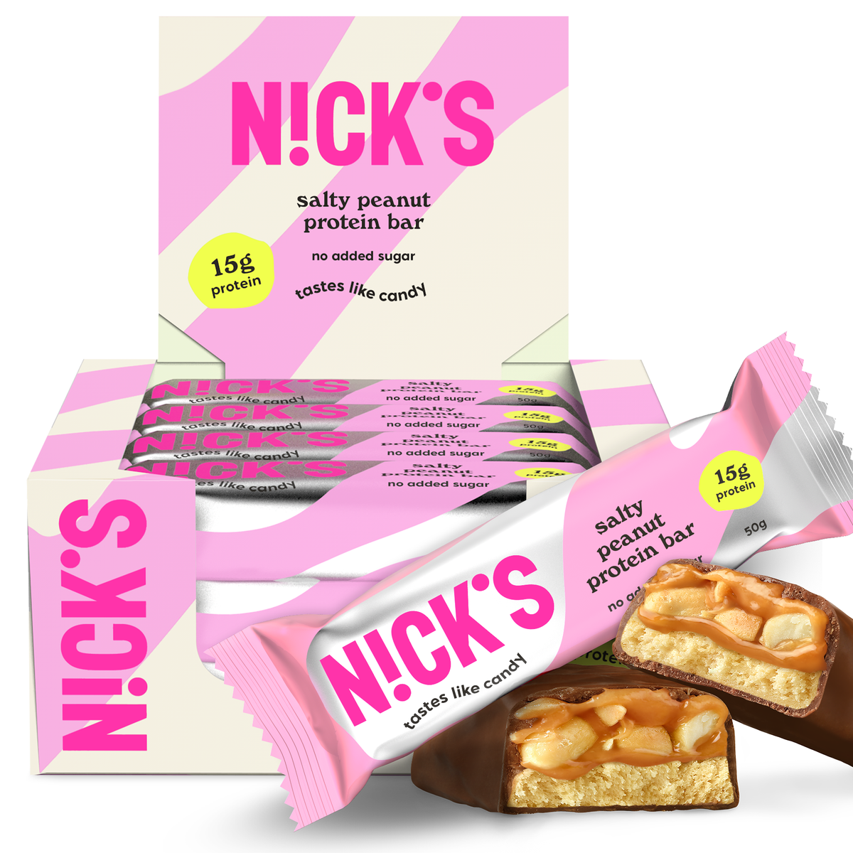 NICK'S Protein Bar 12x50g Salty Peanut