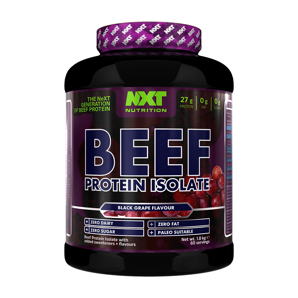 NXT Nutrition Beef Protein Isolate 1.8kg Black Grape